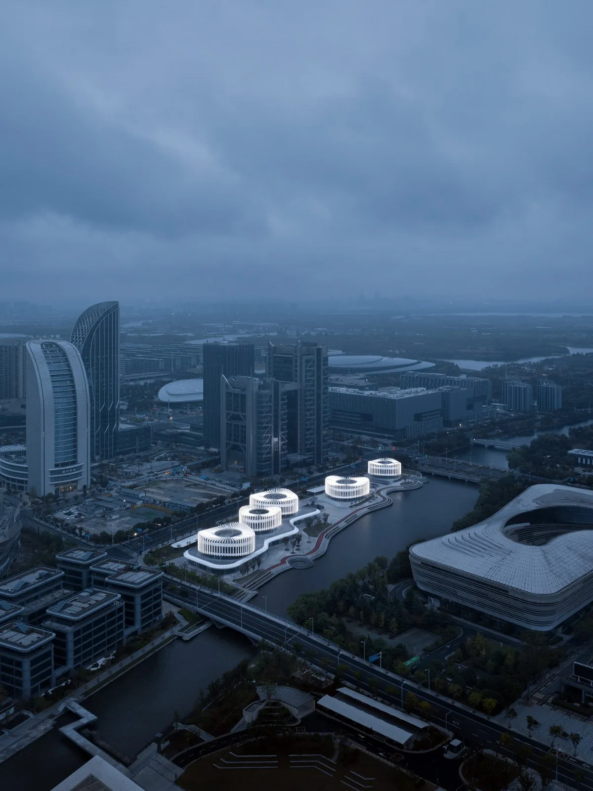 BIM Architecture | Orchid Pavilion: Jiuliudu Riverside Art District/UUA Architectural Firm