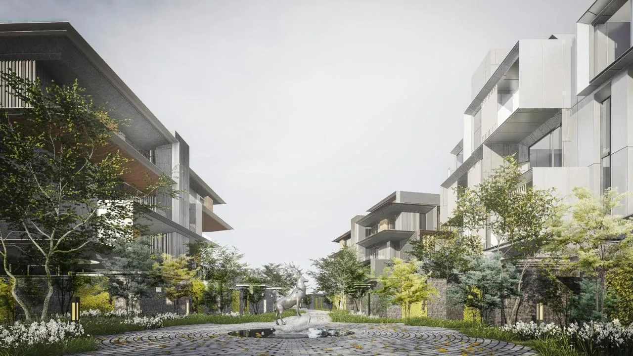 BIM Architecture | Chengdu Luhu Heishi Island: Vertical Five Linked Villas/Meng Fanhao Line+Architectural Firm