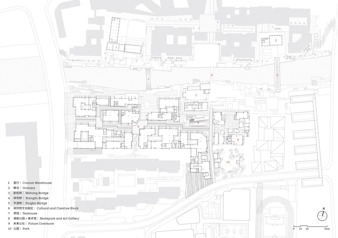 BIM Architecture | Xiangfu Bridge Traditional Style Block: Urban Revitalization and Block Revitalization/Goa Elephant Design
