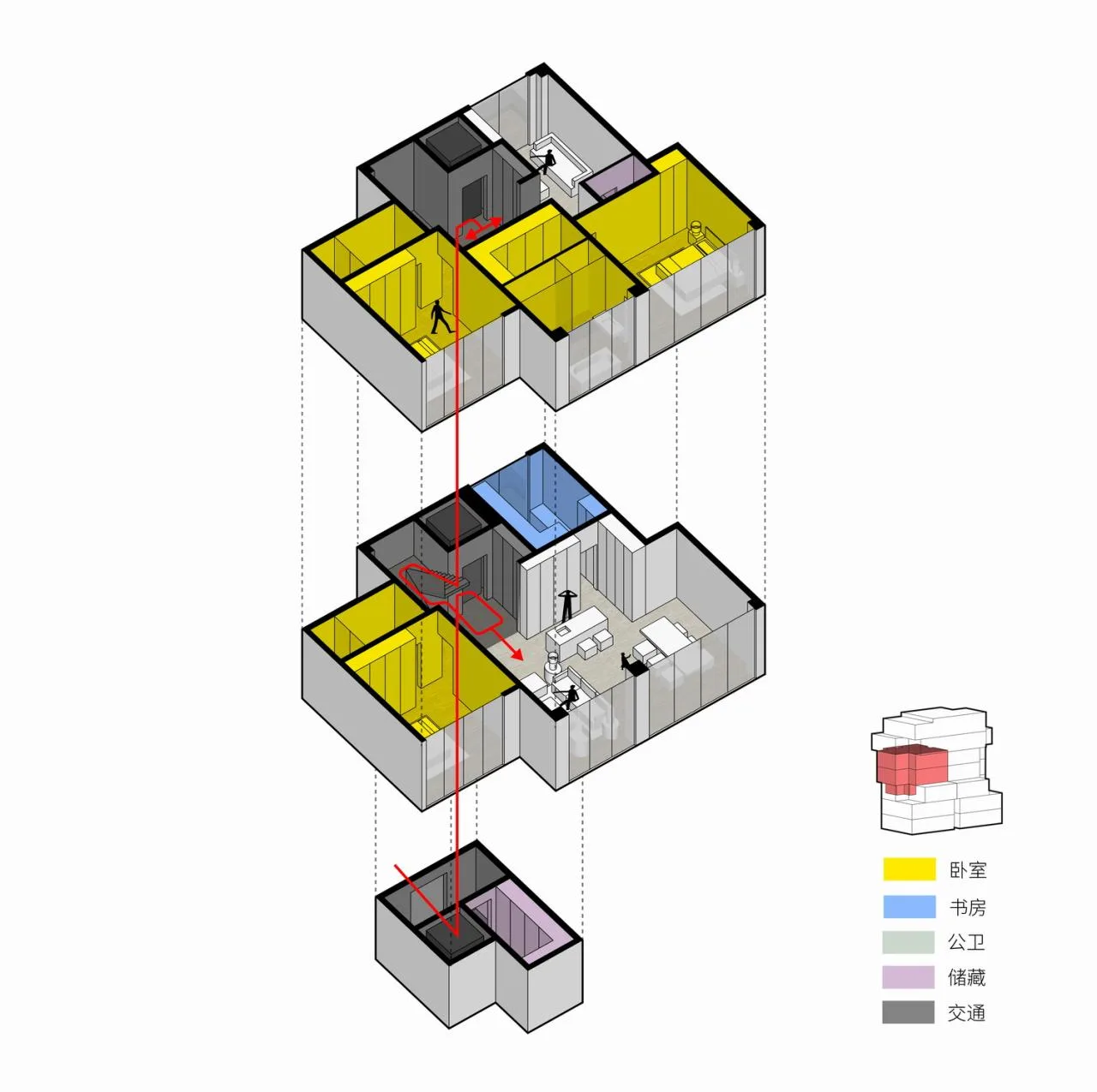 BIM Architecture | Chengdu Luhu Heishi Island: Vertical Five Linked Villas/Meng Fanhao Line+Architectural Firm