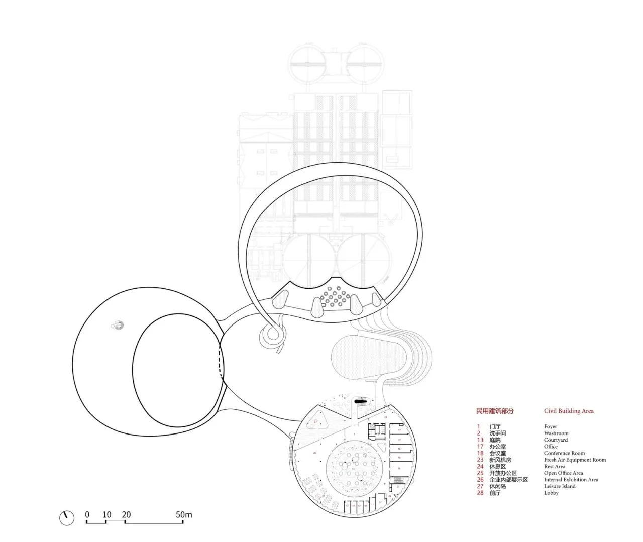 BIM Architecture | Yixing Urban Sewage Resource Concept Factory/Tsinghua Institute Supu Studio