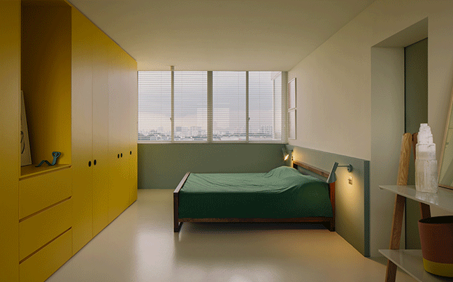 BIM Architecture | Home of Vibrant Colors: Renovation of Brutalist Apartments/SPARK in Singapore