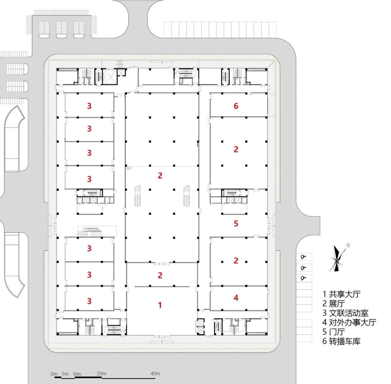 BIM Architecture | Shenmu News and Culture Center/Chinese Academy of Sciences Architectural Design and Research Institute Co., Ltd