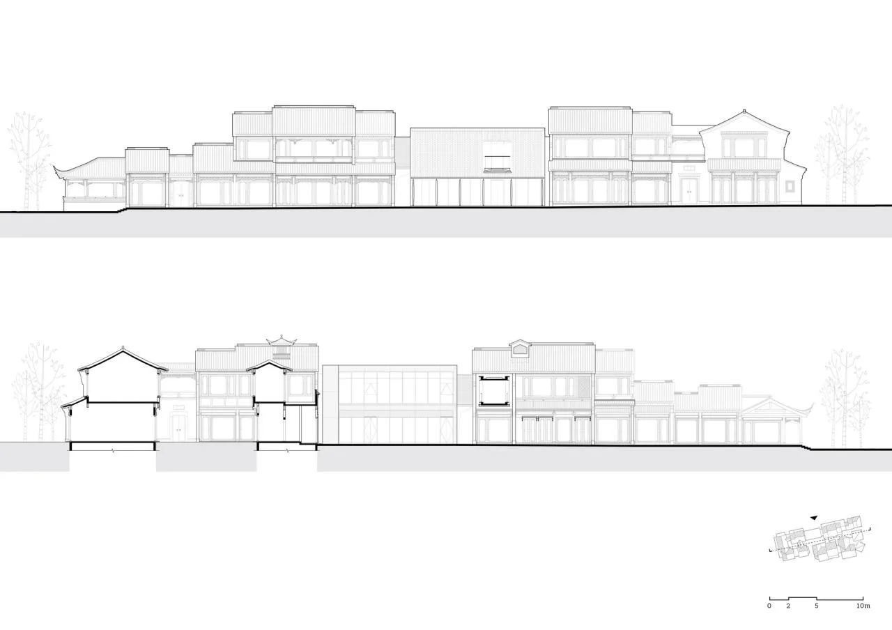 BIM Architecture | Xiangfu Bridge Traditional Style Block: Urban Revitalization and Block Revitalization/Goa Elephant Design