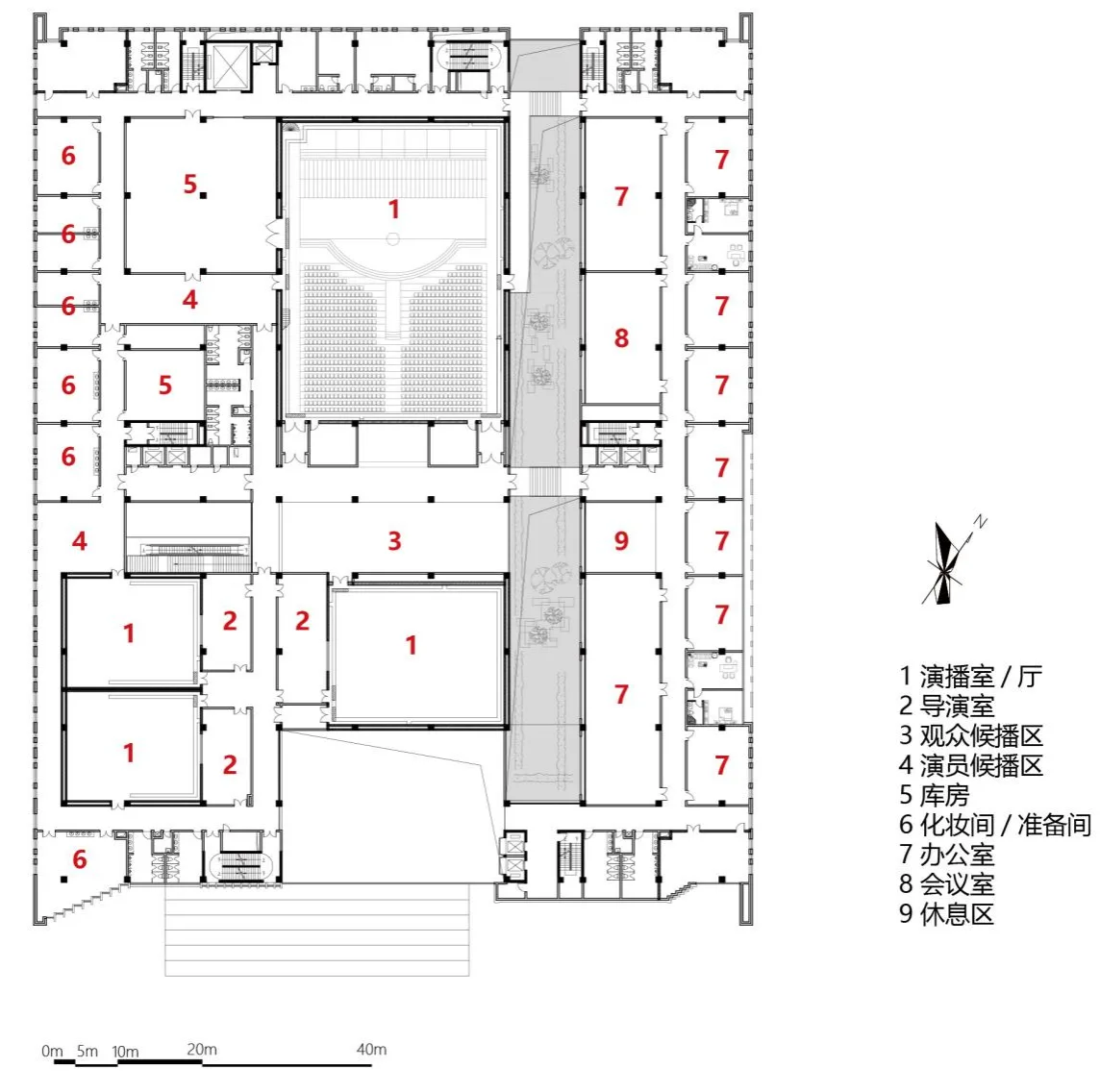 BIM Architecture | Shenmu News and Culture Center/Chinese Academy of Sciences Architectural Design and Research Institute Co., Ltd