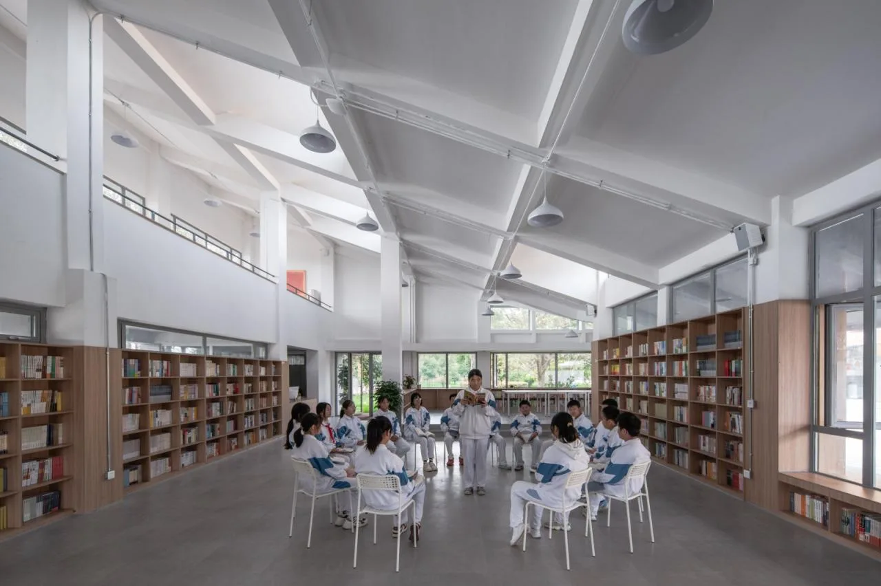 BIM Architecture | Shaanxi Hope Engineering Campus Library 2.0/Campus Architecture
