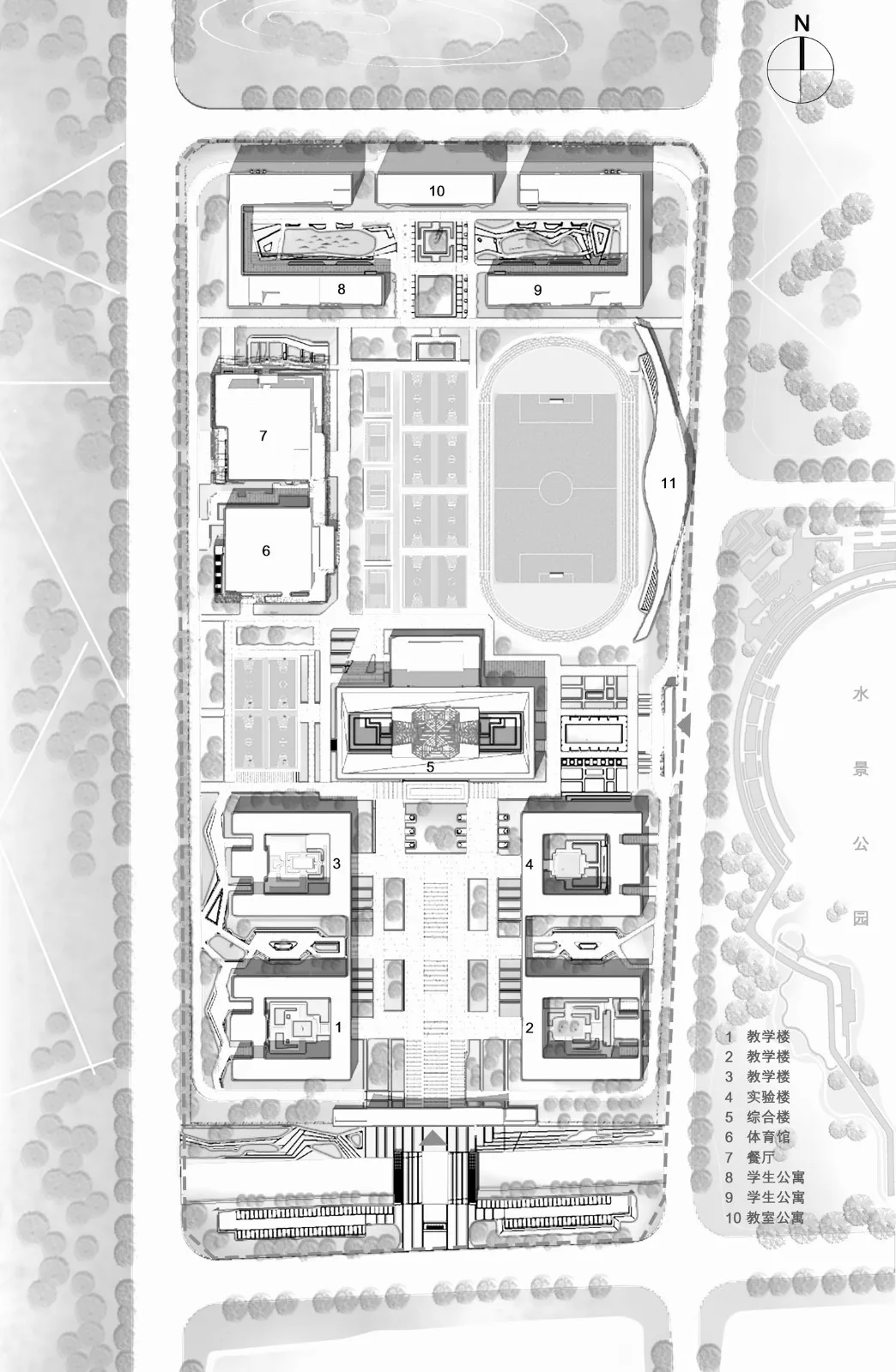 BIM Architecture | Shenmu Middle School Project/Chinese Academy of Sciences Architectural Design and Research Institute Co., Ltd