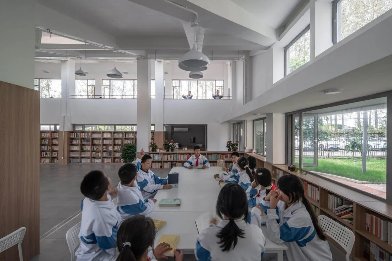 BIM Architecture | Shaanxi Hope Engineering Campus Library 2.0/Campus Architecture
