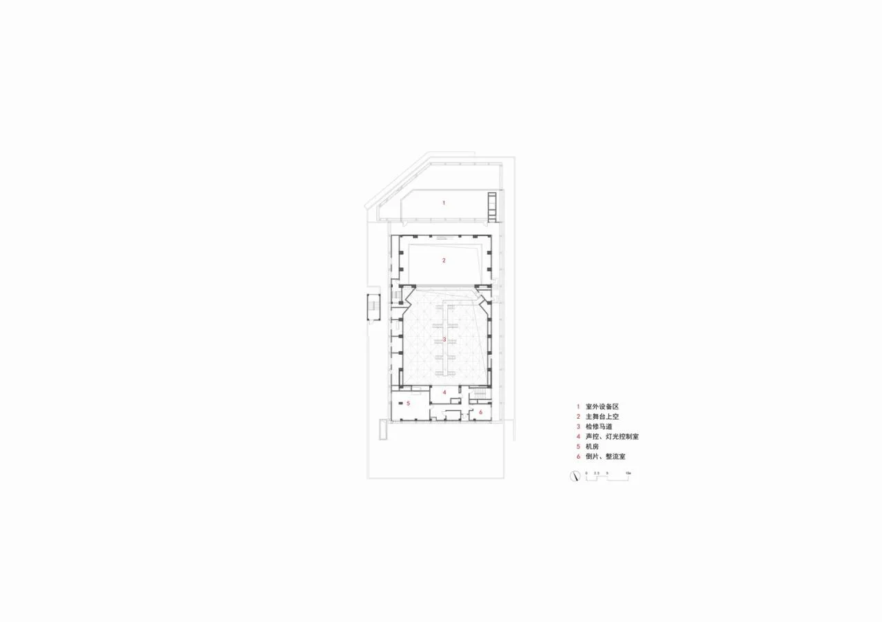 Equipment layer plan of Jiemin Theater
