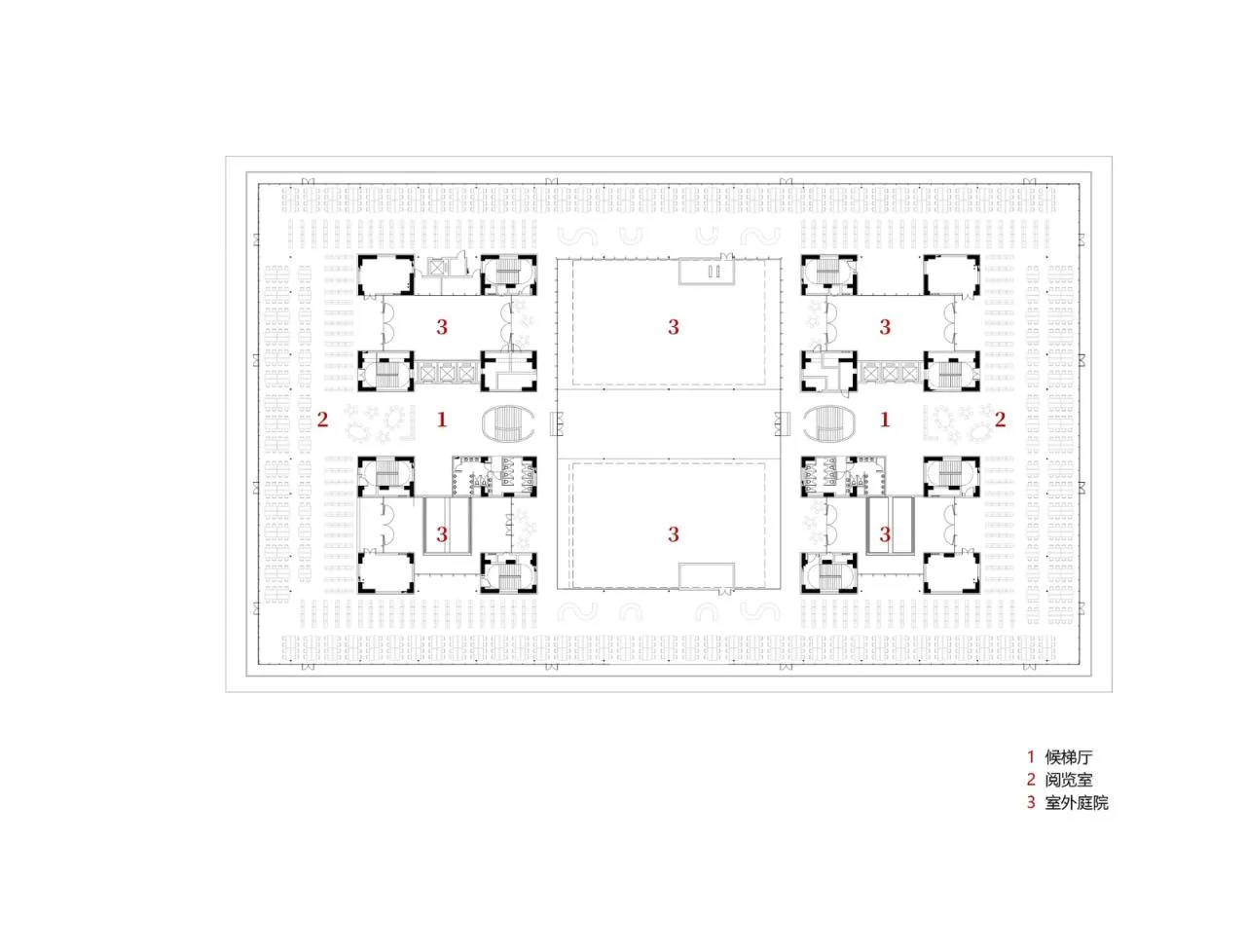BIM Architecture | Civil Aviation University of China Ninghe Campus Library/Tongji Original Works Studio