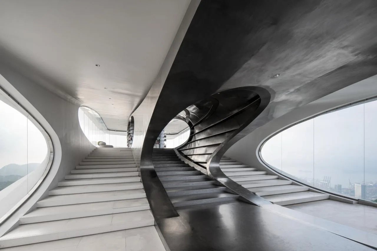 Interior architectural detail at Yunhai Station