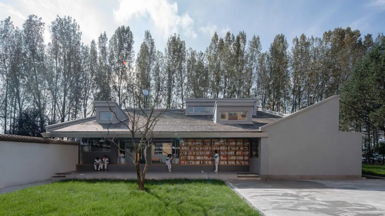 BIM Architecture | Shaanxi Hope Engineering Campus Library 2.0/Campus Architecture