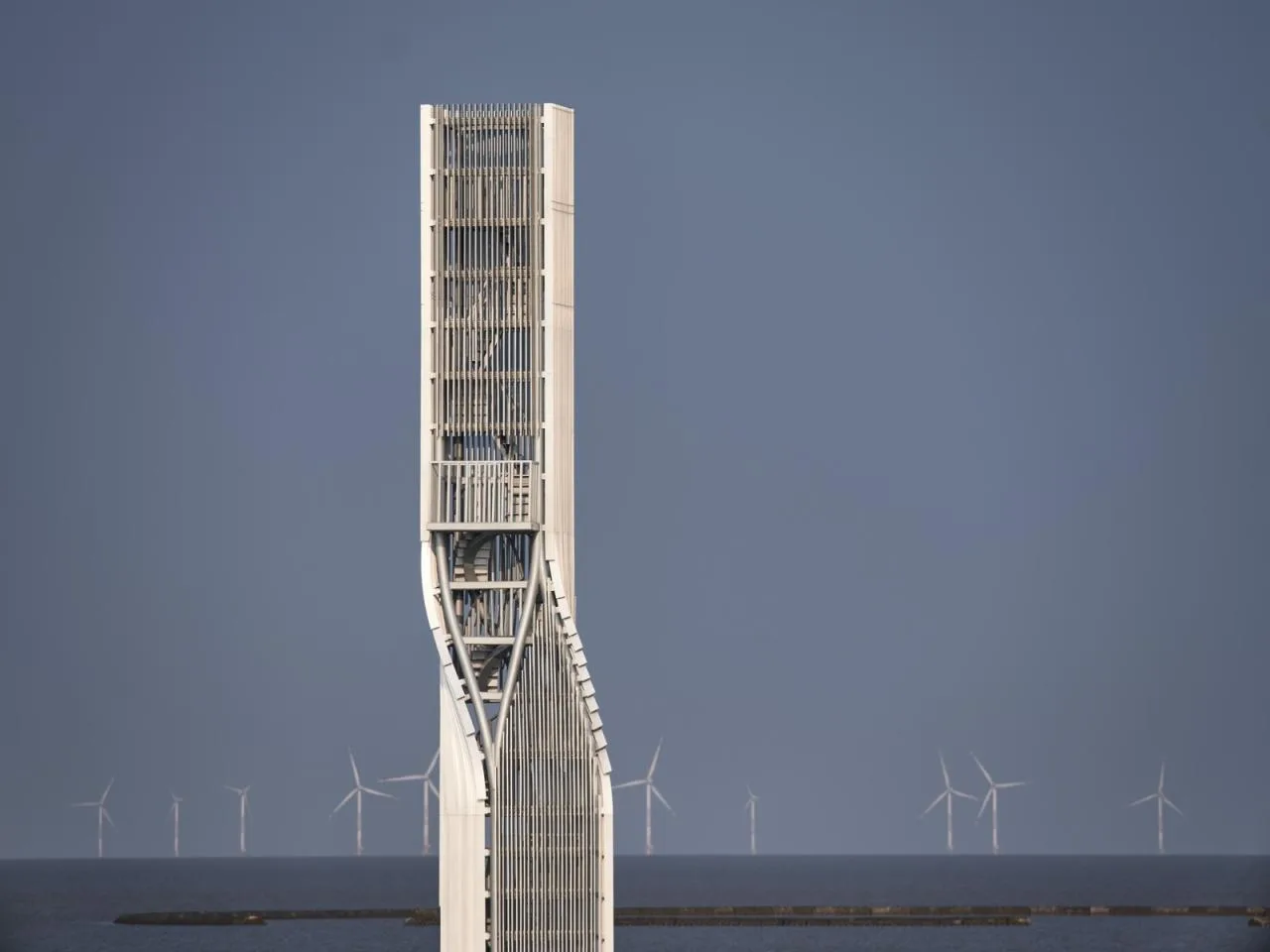 BIM Architecture | Twisted Tower and Spiral Station, Ecological Infrastructure/HCCH Dust Collection Building in Shanghai's Offshore Environment