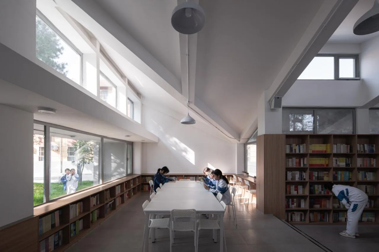 BIM Architecture | Shaanxi Hope Engineering Campus Library 2.0/Campus Architecture