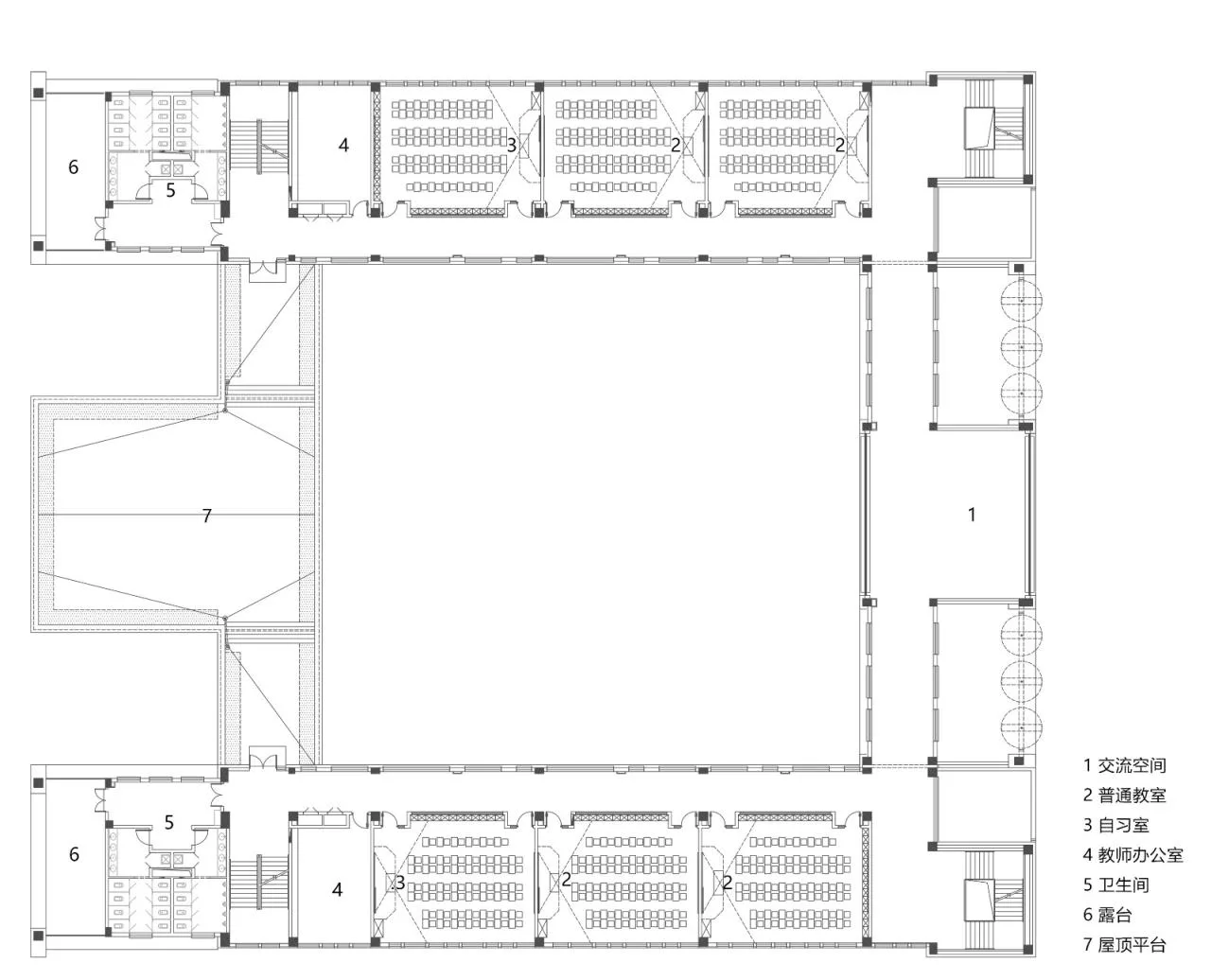 BIM Architecture | Shenmu Middle School Project/Chinese Academy of Sciences Architectural Design and Research Institute Co., Ltd