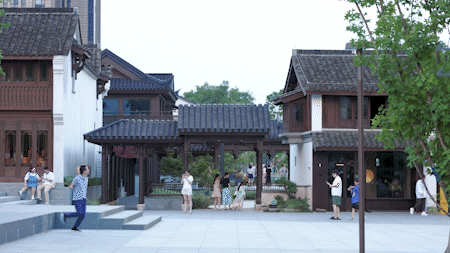BIM Architecture | Xiangfu Bridge Traditional Style Block: Urban Revitalization and Block Revitalization/Goa Elephant Design