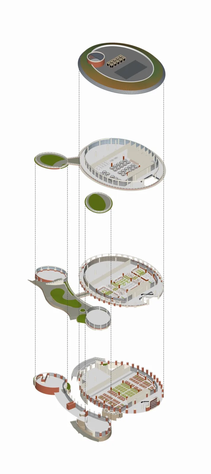 BIM Architecture | Xiamen University Xiang'an Campus Central Student Canteen (Siyuan Restaurant)/Xiamen University Architectural Design and Research Institute Co., Ltd. (AUAD)