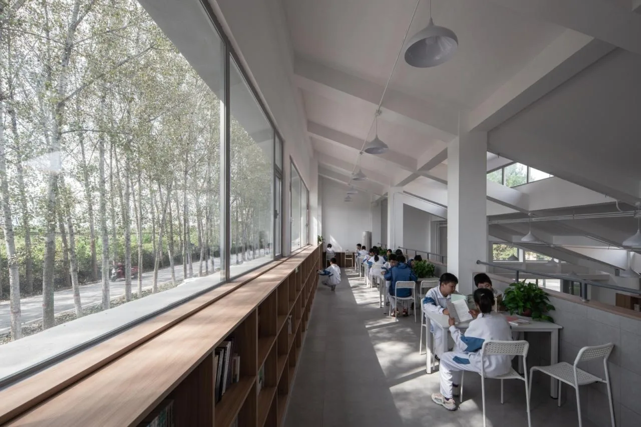 BIM Architecture | Shaanxi Hope Engineering Campus Library 2.0/Campus Architecture