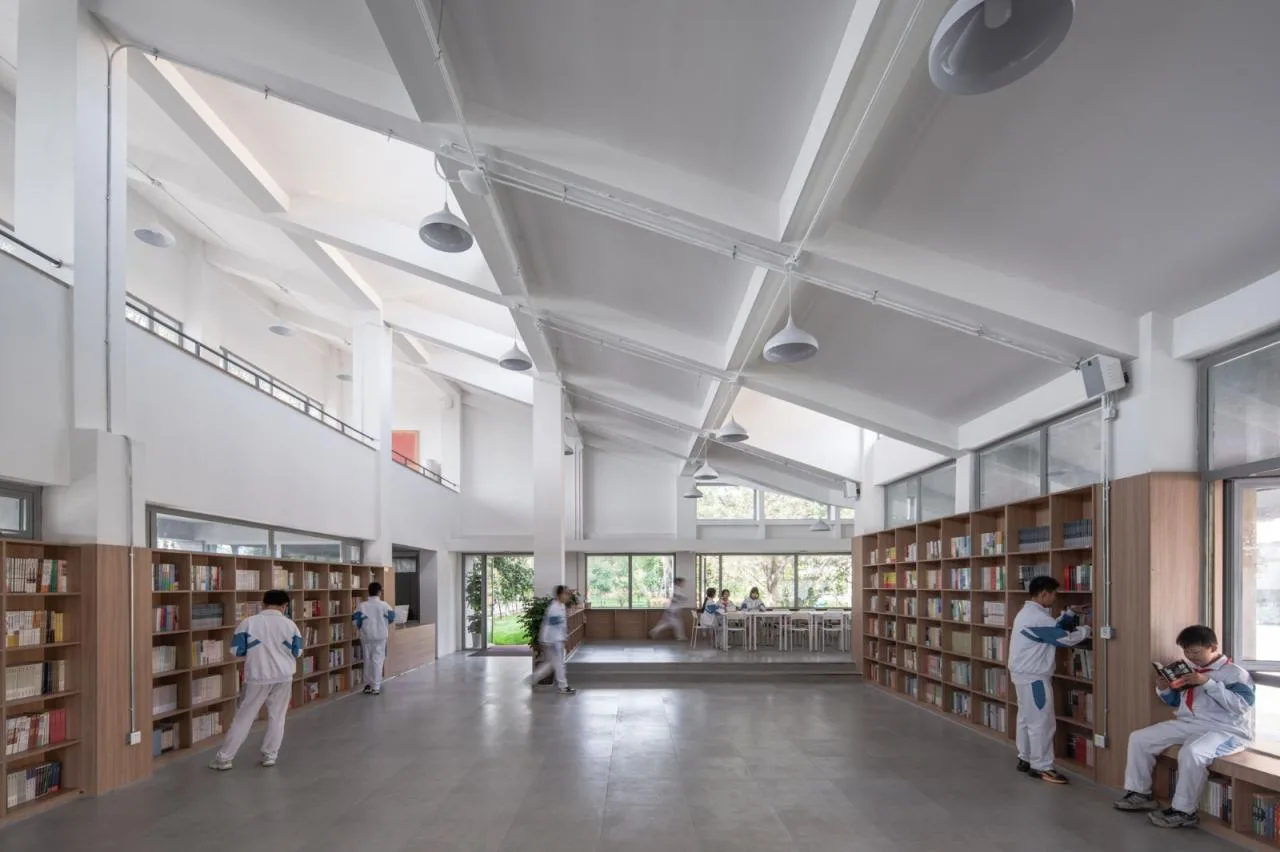 BIM Architecture | Shaanxi Hope Engineering Campus Library 2.0/Campus Architecture