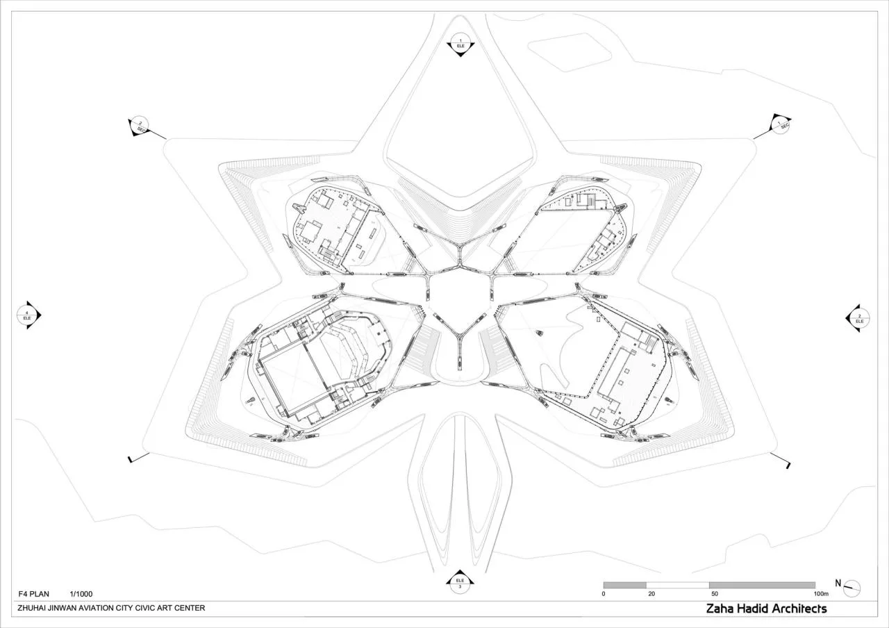 BIM Architecture | Zhuhai Jinwan Citizen Art Center/Zaha Hadid Architects