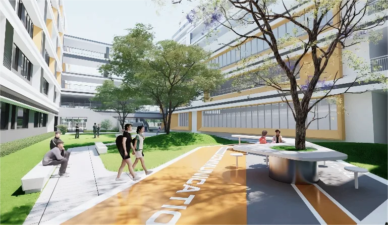BIM Architecture | Green Ecological Campus: Shunde Midea School Affiliated to East China Normal University (Phase II)/Ruizhu Tianyuan