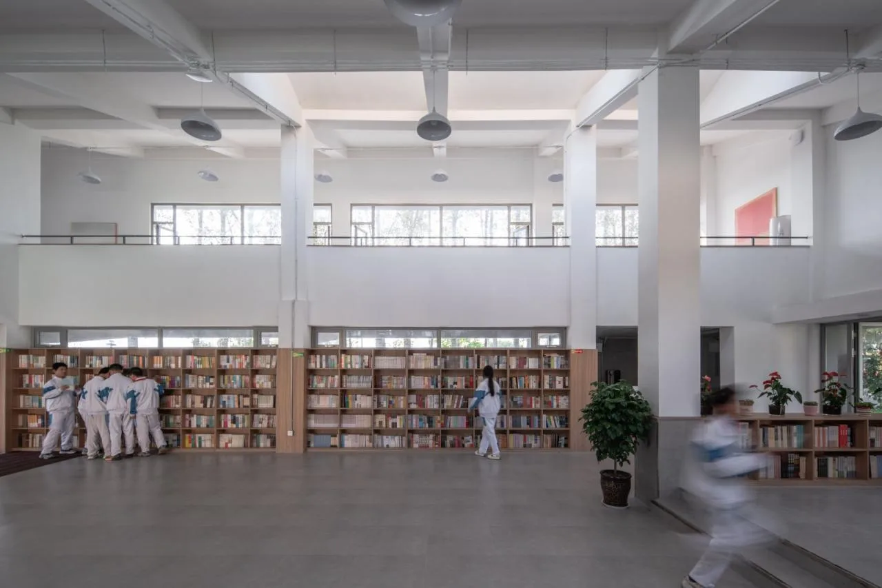 BIM Architecture | Shaanxi Hope Engineering Campus Library 2.0/Campus Architecture