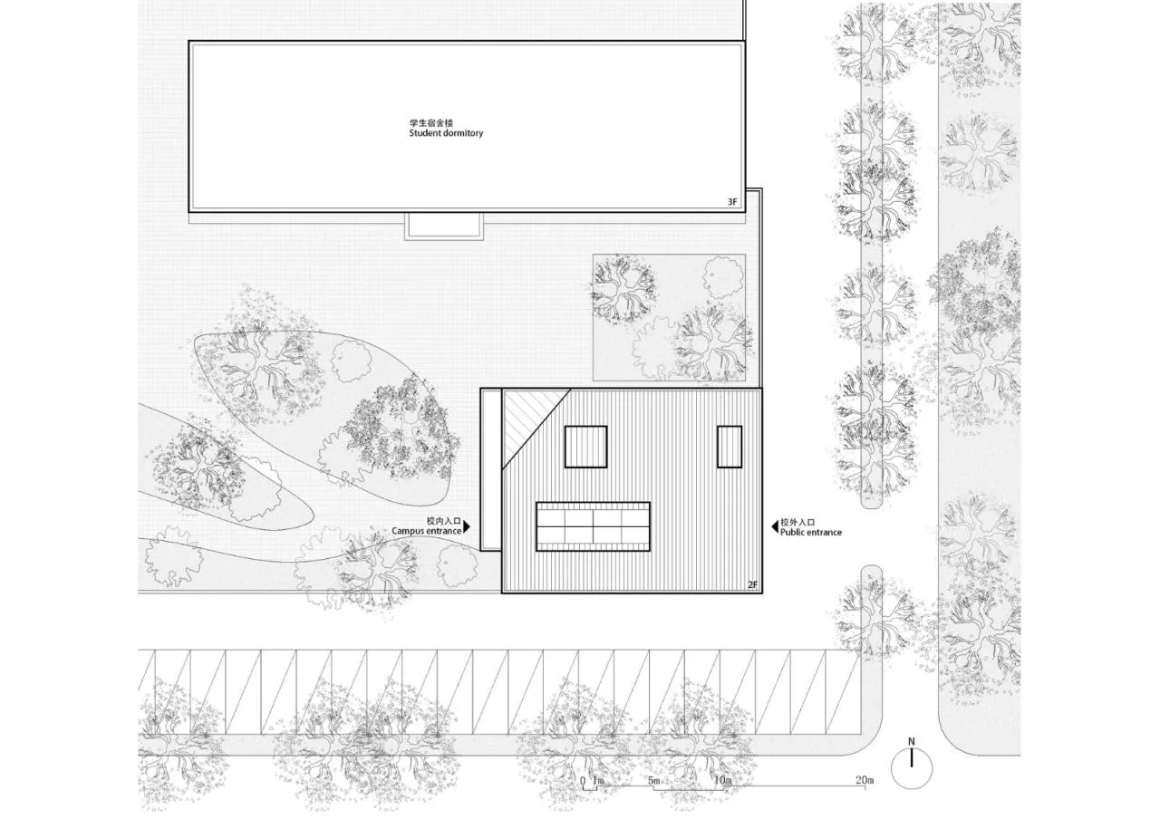 BIM Architecture | Shaanxi Hope Engineering Campus Library 2.0/Campus Architecture