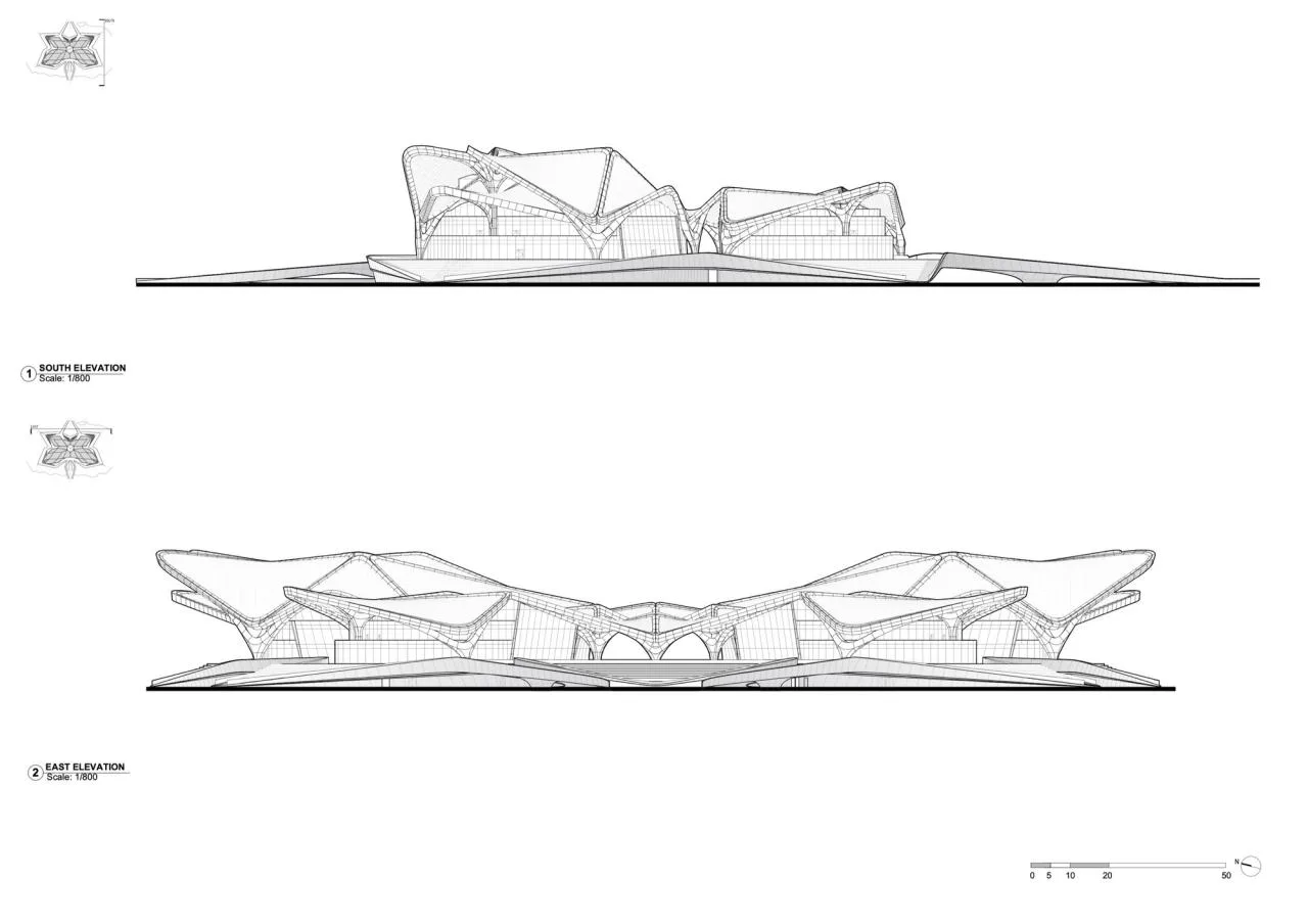 BIM Architecture | Zhuhai Jinwan Citizen Art Center/Zaha Hadid Architects
