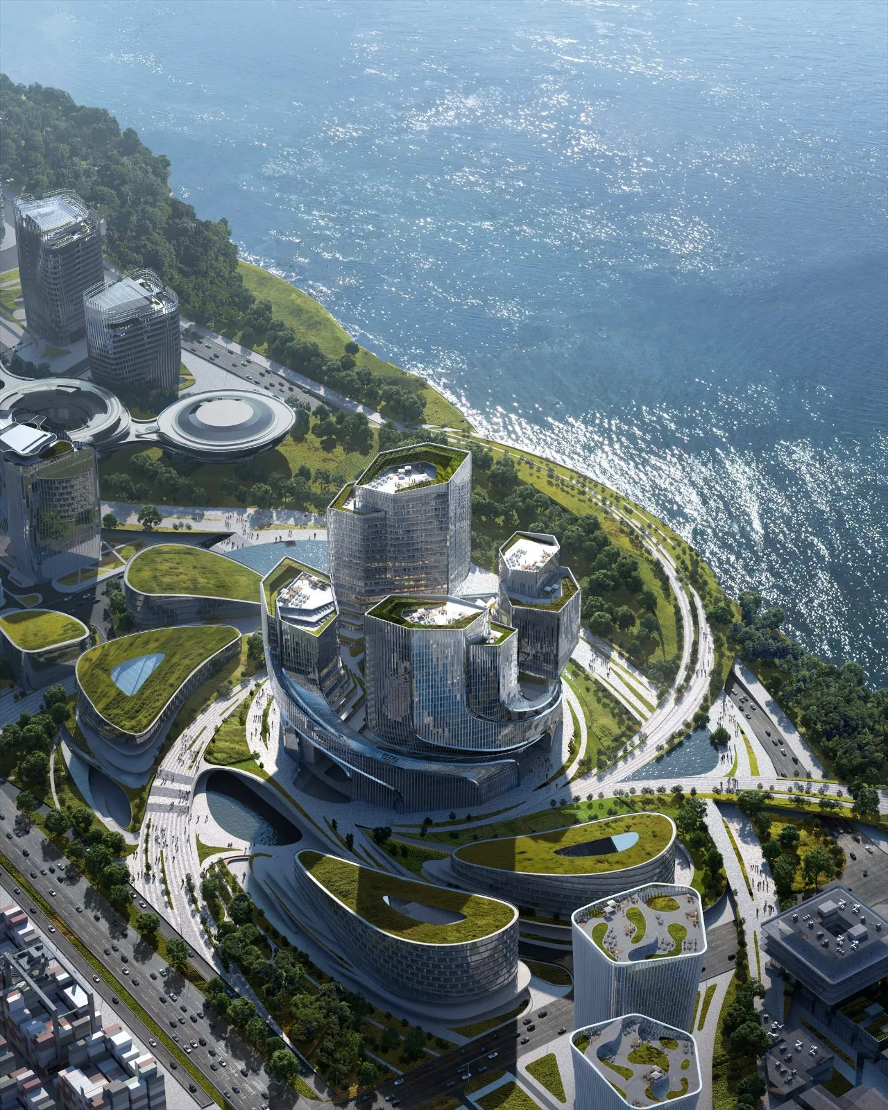BIM Architecture | Spiral Building: Tencent Shenzhen New Headquarters Design Competition/Orel Shiren