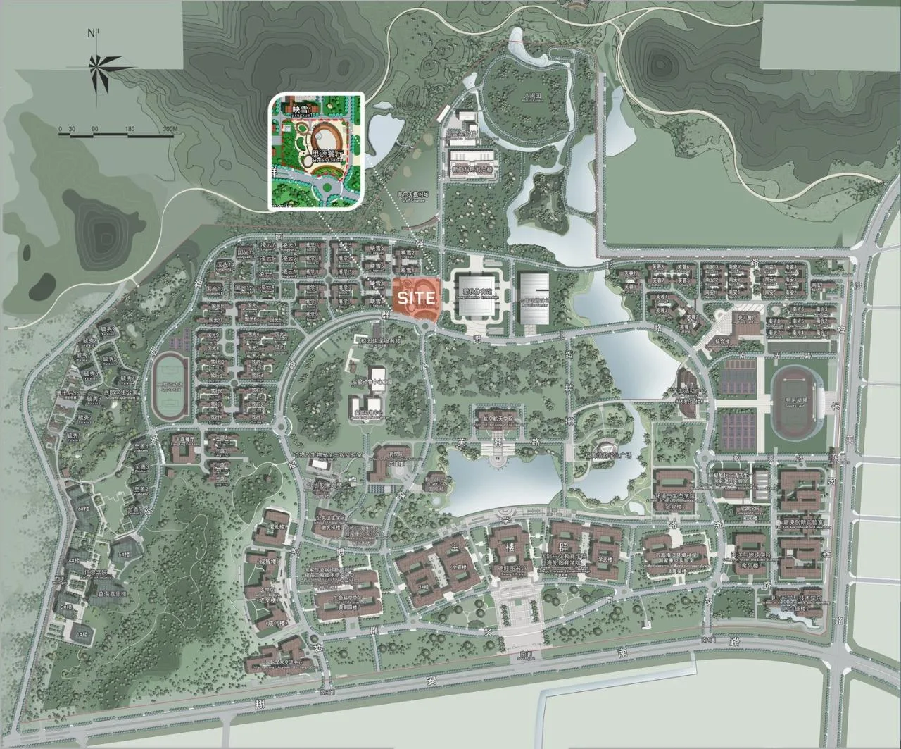 BIM Architecture | Xiamen University Xiang'an Campus Central Student Canteen (Siyuan Restaurant)/Xiamen University Architectural Design and Research Institute Co., Ltd. (AUAD)