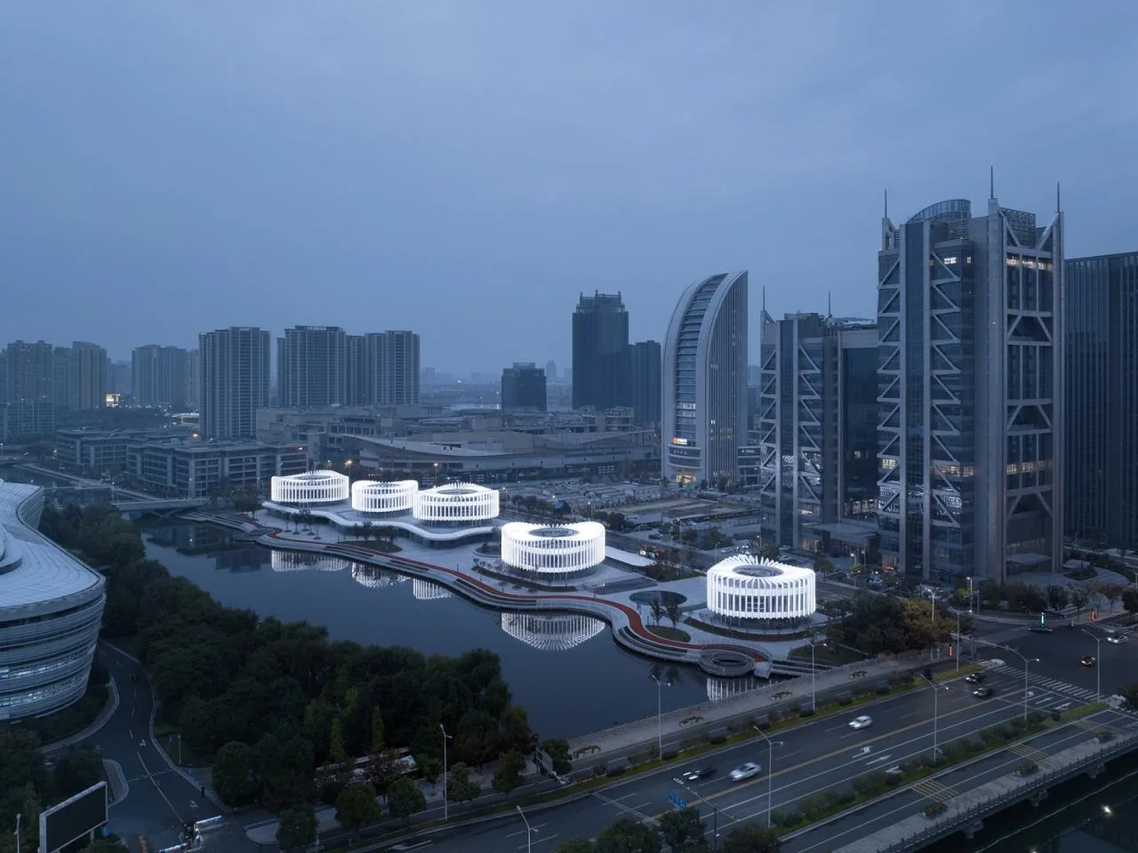 BIM Architecture | Orchid Pavilion: Jiuliudu Riverside Art District/UUA Architectural Firm