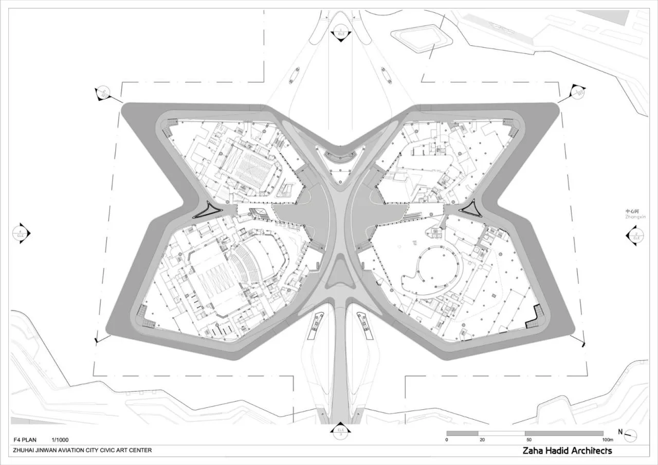 BIM Architecture | Zhuhai Jinwan Citizen Art Center/Zaha Hadid Architects
