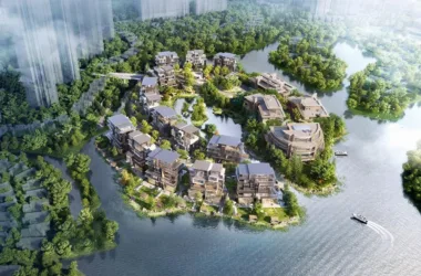 BIM Architecture: Vertical Five-Linked Villas on Heishi Island, Chengdu by Meng Fanhao Line+Architectural Firm-BIM WORLD