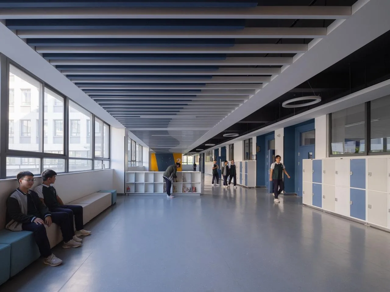 BIM Architecture | Henan Anyang Zhenzhong School/Xiangwai Construction Studio, School of Architecture and Urban Planning, Shandong Jianzhu University
