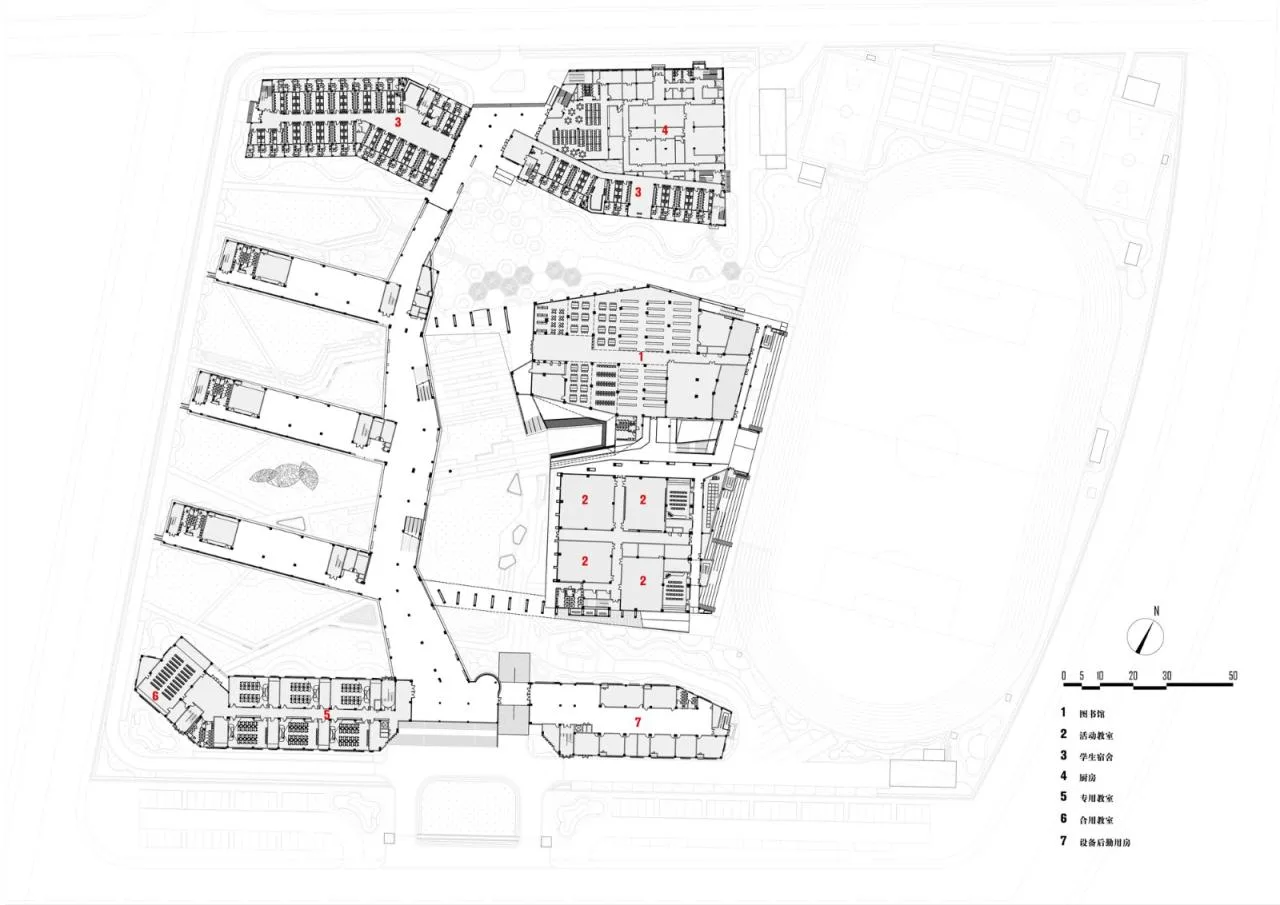 BIM Architecture | Hangzhou Zhongtai Middle School Architectural Design/LZGC Quantum Architecture City Design Firm+Zhejiang Jianyuan Architectural Planning and Design Institute