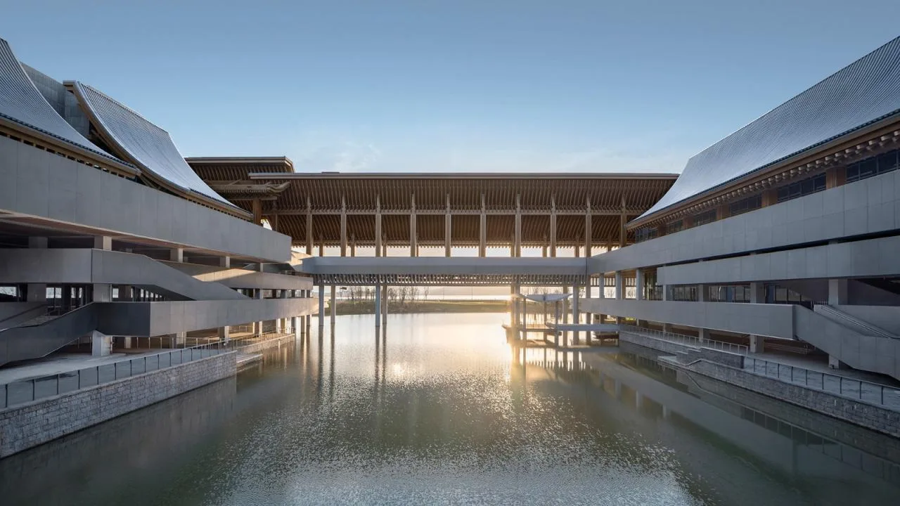 BIM Architecture | Rice Fields and Covered Bridges - Ningbo International Convention Center/Tanghua Architectural Design