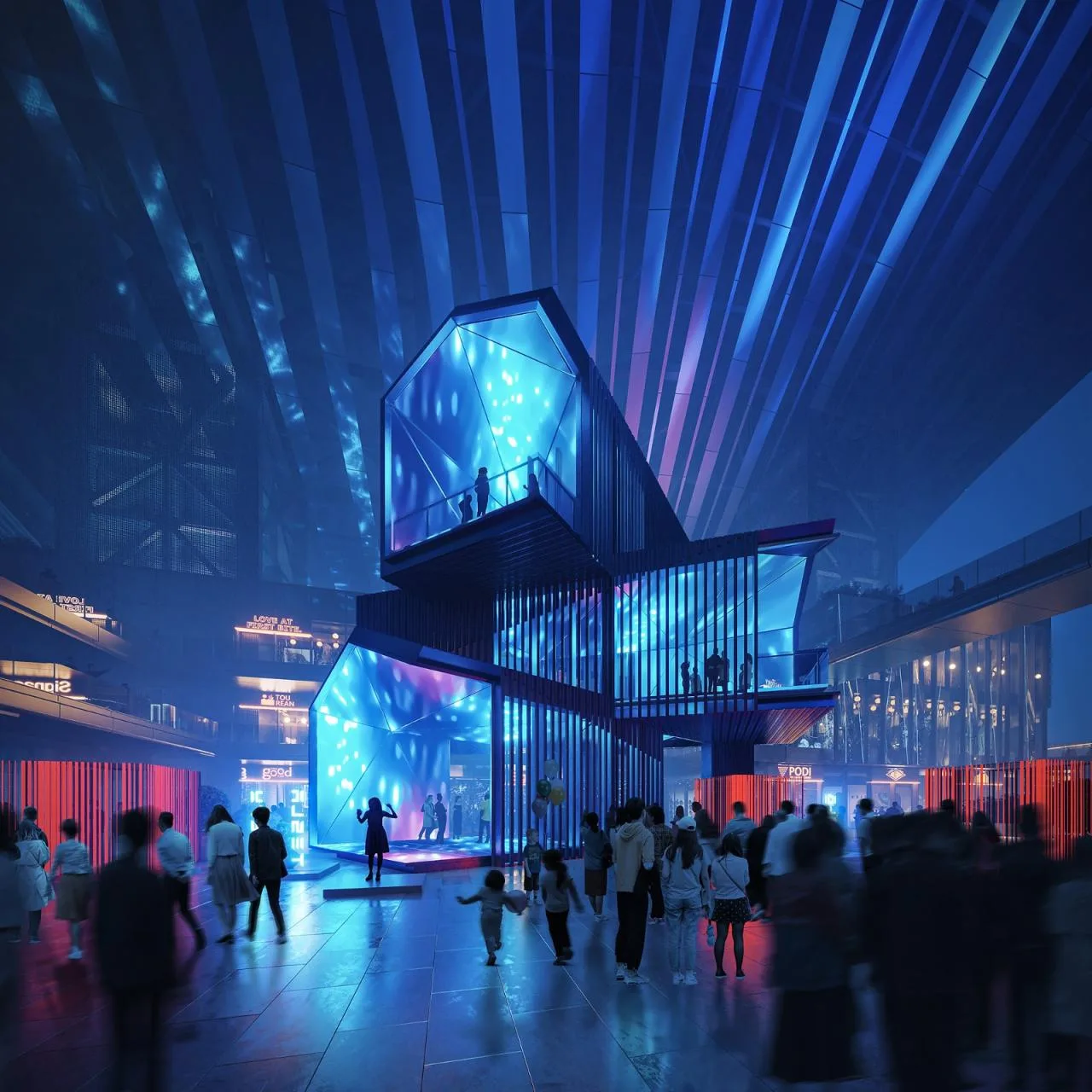 BIM Architecture | Shenzhen Qianhai · Huafa Ice and Snow World: The World's Largest Indoor Ski Center/10 Design