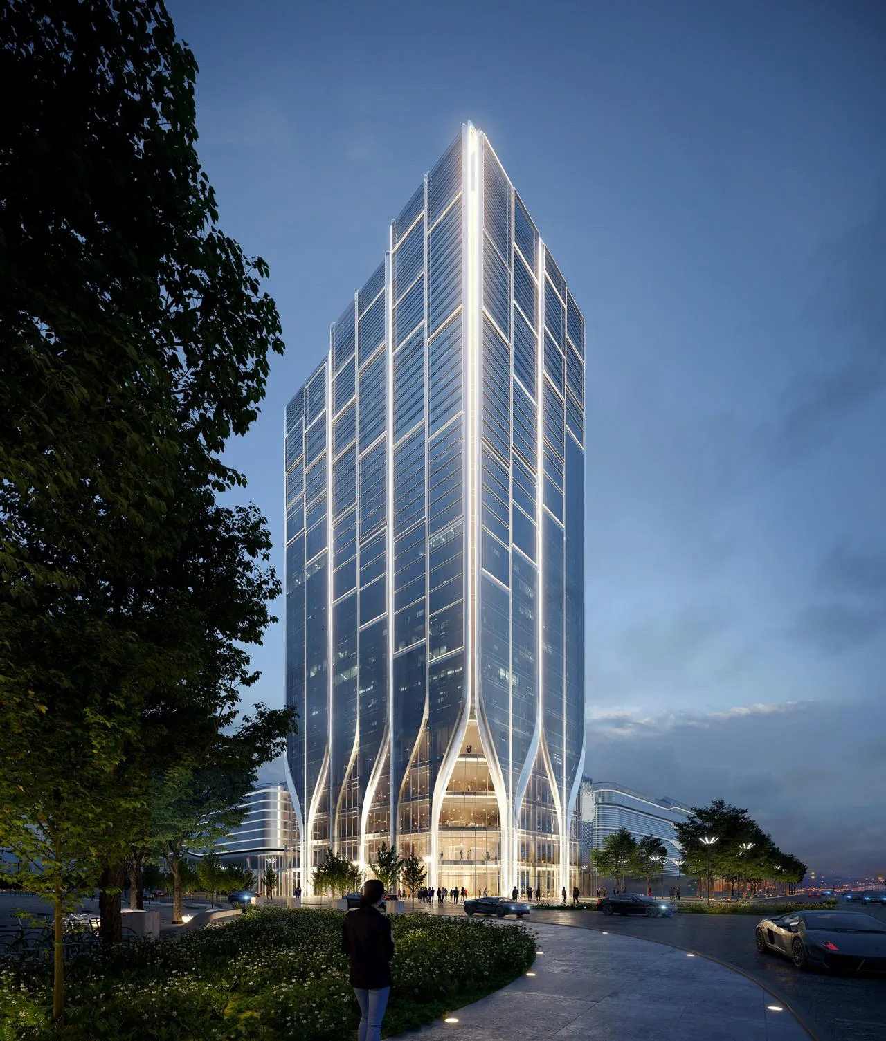 BIM Architecture | Shenzhen Qianhai · Huafa Ice and Snow World: The World's Largest Indoor Ski Center/10 Design