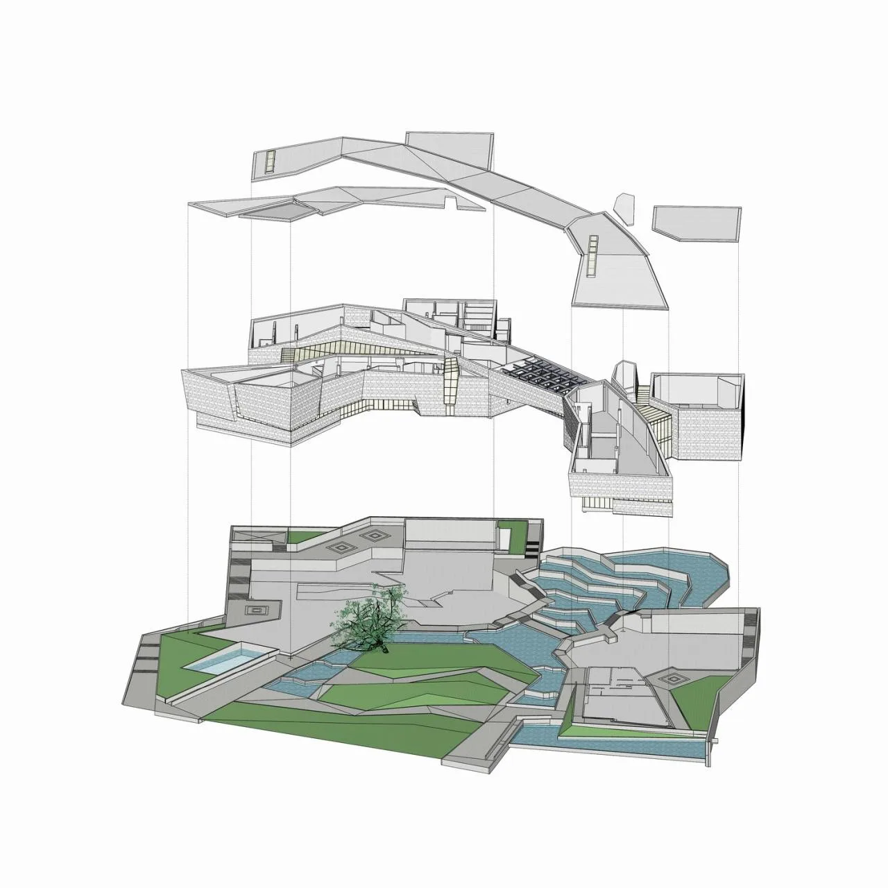 BIM Architecture | Writing of 'Land' -- Design Thinking of Mount Sanqing Geological Museum/Architectural Design and Research Institute of Zhejiang University