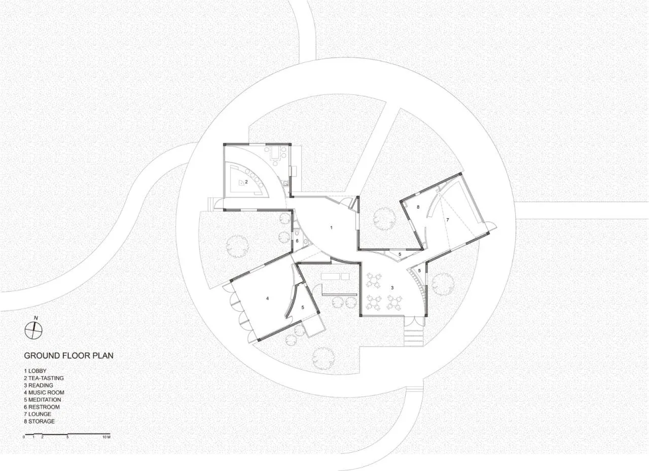 BIM Architecture | Yuntai Mountain Ice Chrysanthemum Field Library/One Tree Architecture