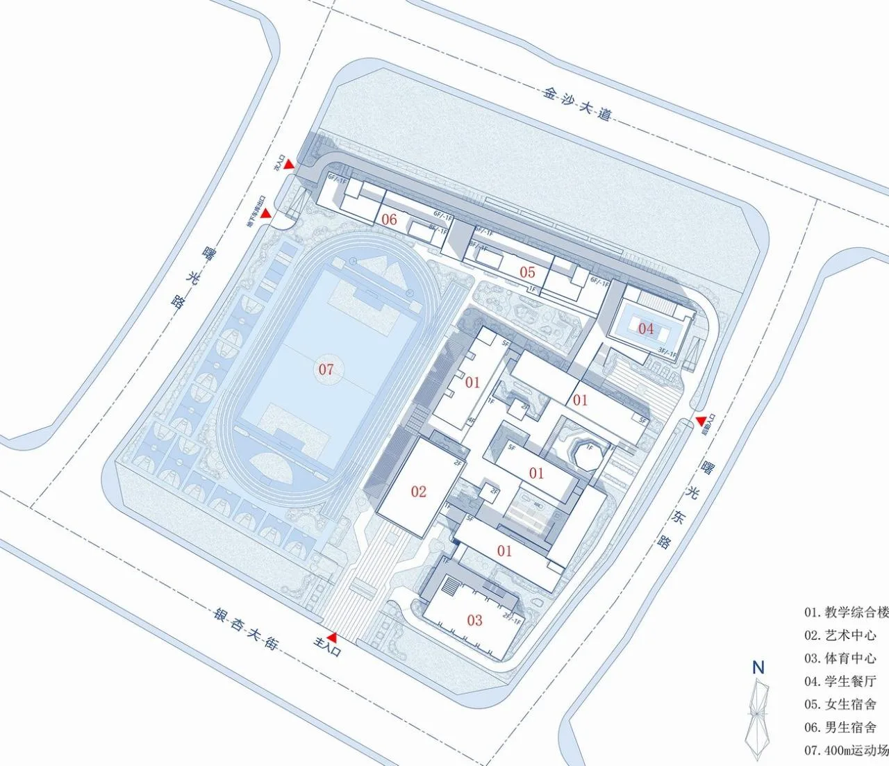BIM Architecture | Henan Anyang Zhenzhong School/Xiangwai Construction Studio, School of Architecture and Urban Planning, Shandong Jianzhu University
