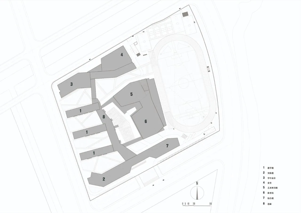 BIM Architecture | Hangzhou Zhongtai Middle School Architectural Design/LZGC Quantum Architecture City Design Firm+Zhejiang Jianyuan Architectural Planning and Design Institute