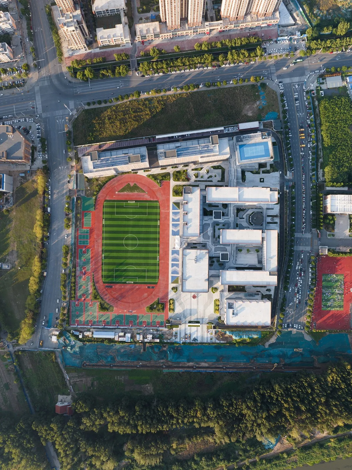 BIM Architecture | Henan Anyang Zhenzhong School/Xiangwai Construction Studio, School of Architecture and Urban Planning, Shandong Jianzhu University
