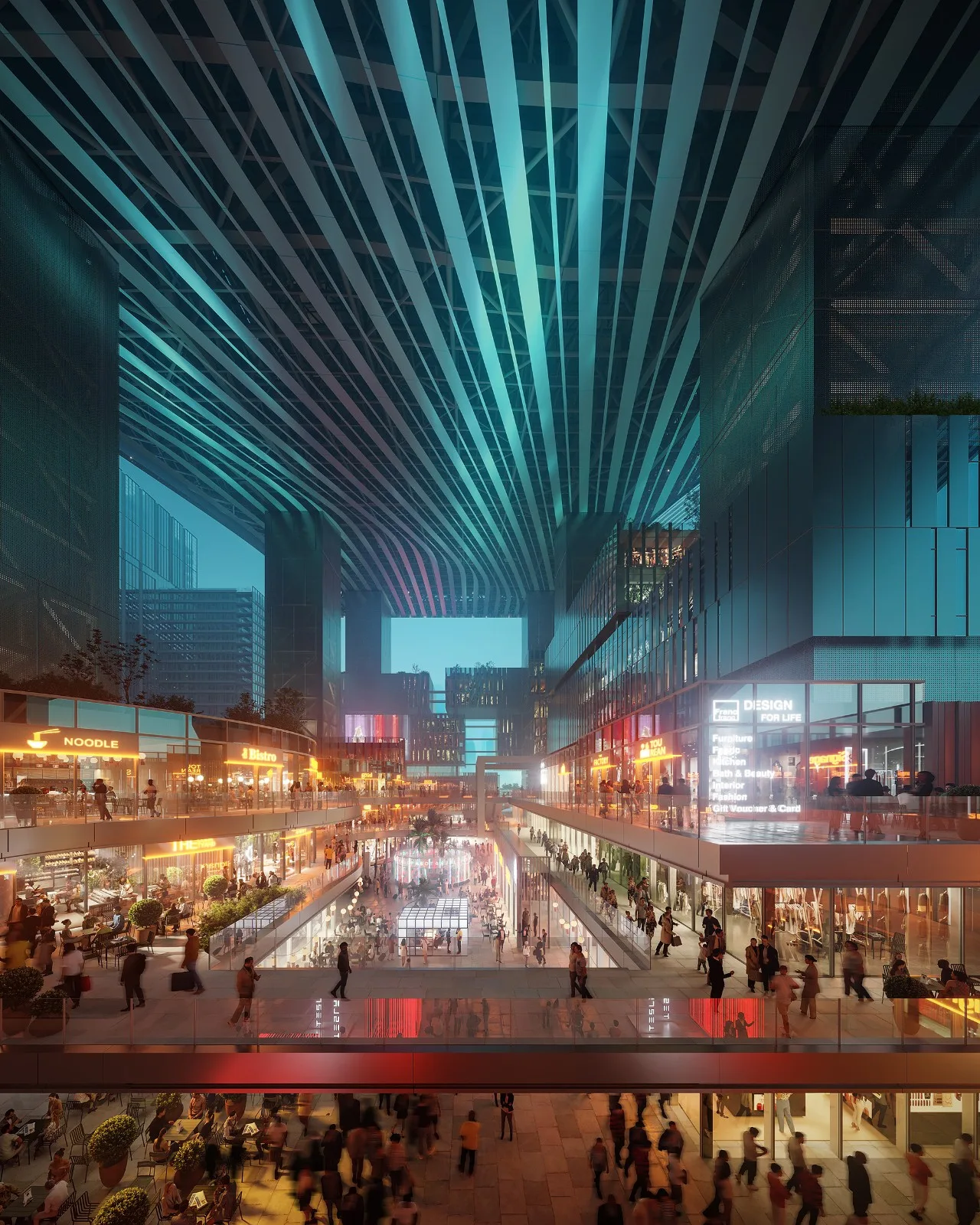 BIM Architecture | Shenzhen Qianhai · Huafa Ice and Snow World: The World's Largest Indoor Ski Center/10 Design