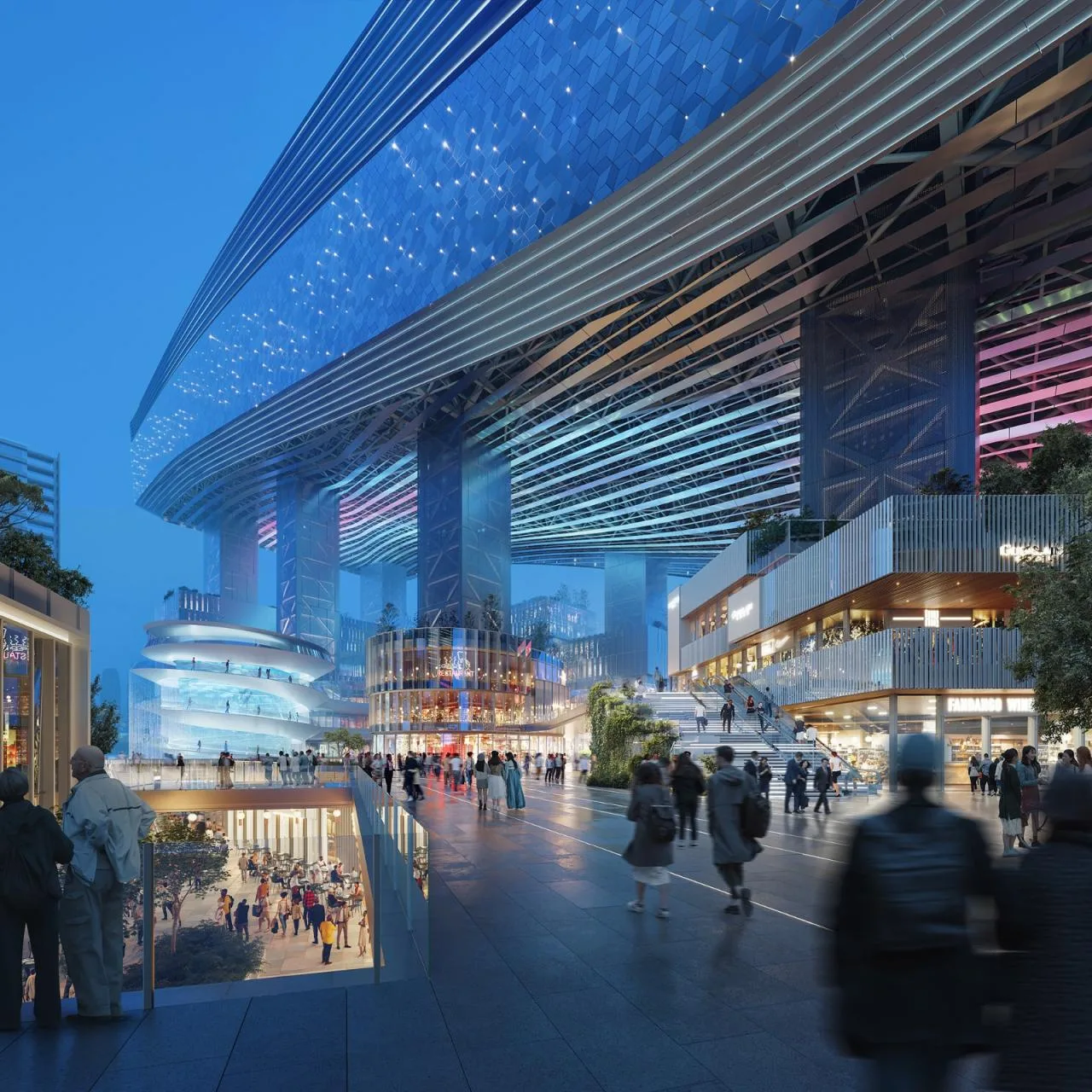 BIM Architecture | Shenzhen Qianhai · Huafa Ice and Snow World: The World's Largest Indoor Ski Center/10 Design