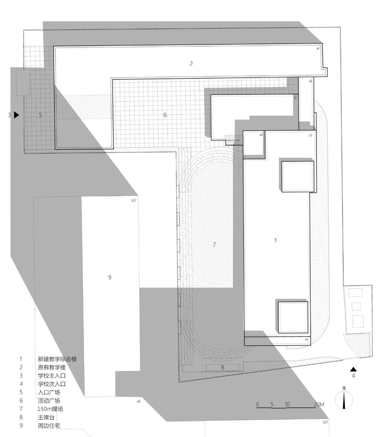 BIM Architecture | Xi'an Weiyang Road Primary School Comprehensive Building/Qu Peiqing Studio of China Northwest Architectural Design and Research Institute