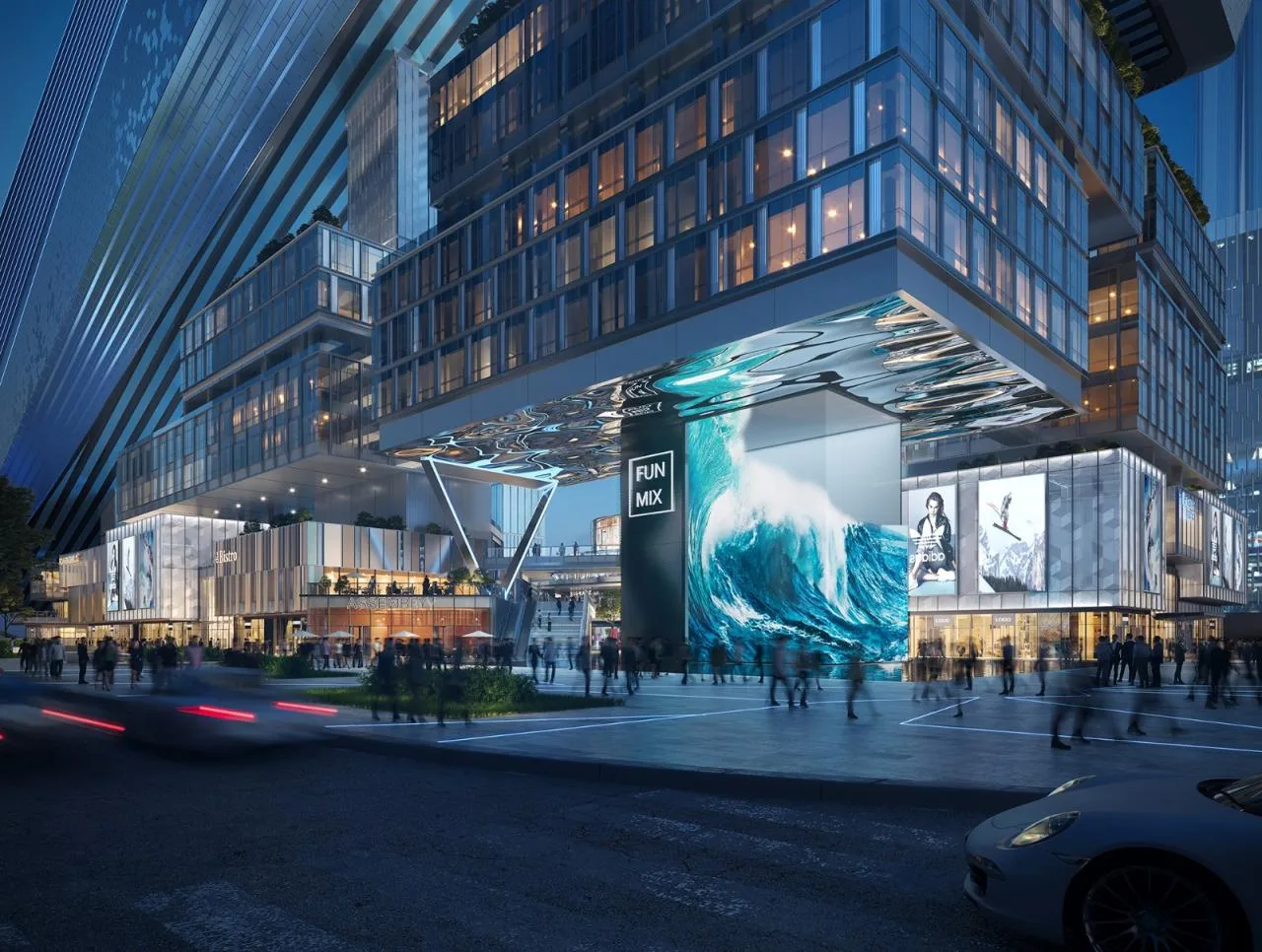 BIM Architecture | Shenzhen Qianhai · Huafa Ice and Snow World: The World's Largest Indoor Ski Center/10 Design