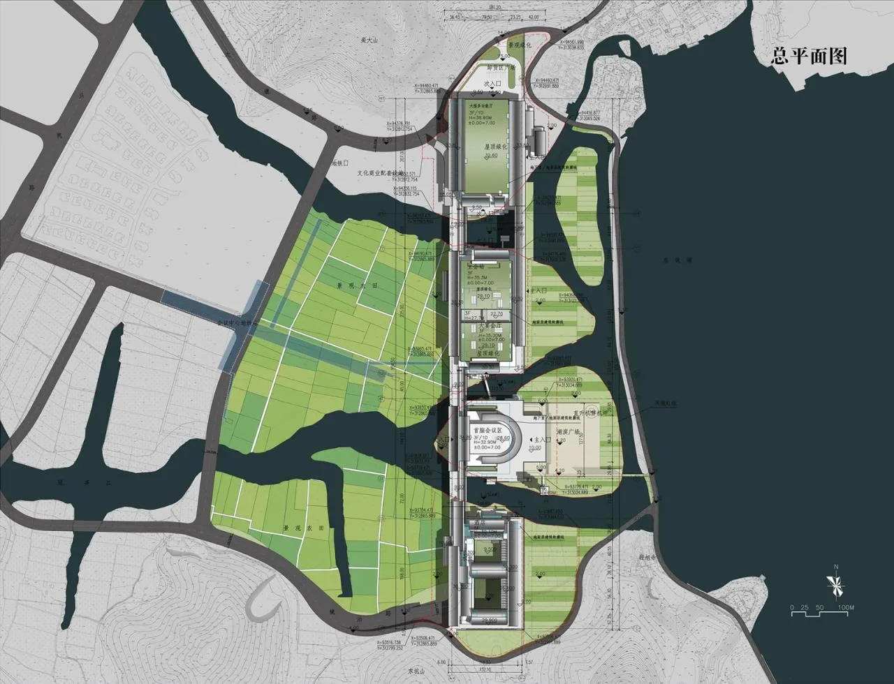 BIM Architecture | Rice Fields and Covered Bridges - Ningbo International Convention Center/Tanghua Architectural Design
