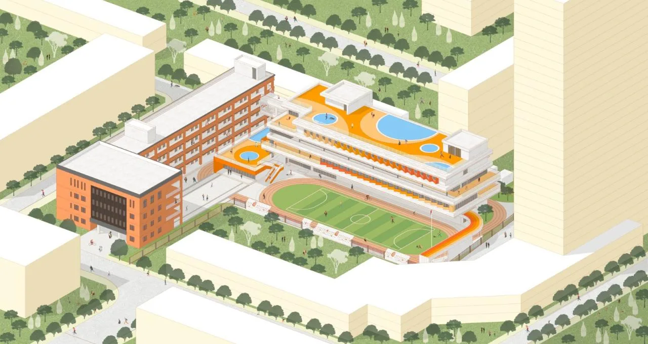 BIM Architecture | Xi'an Weiyang Road Primary School Comprehensive Building/Qu Peiqing Studio of China Northwest Architectural Design and Research Institute