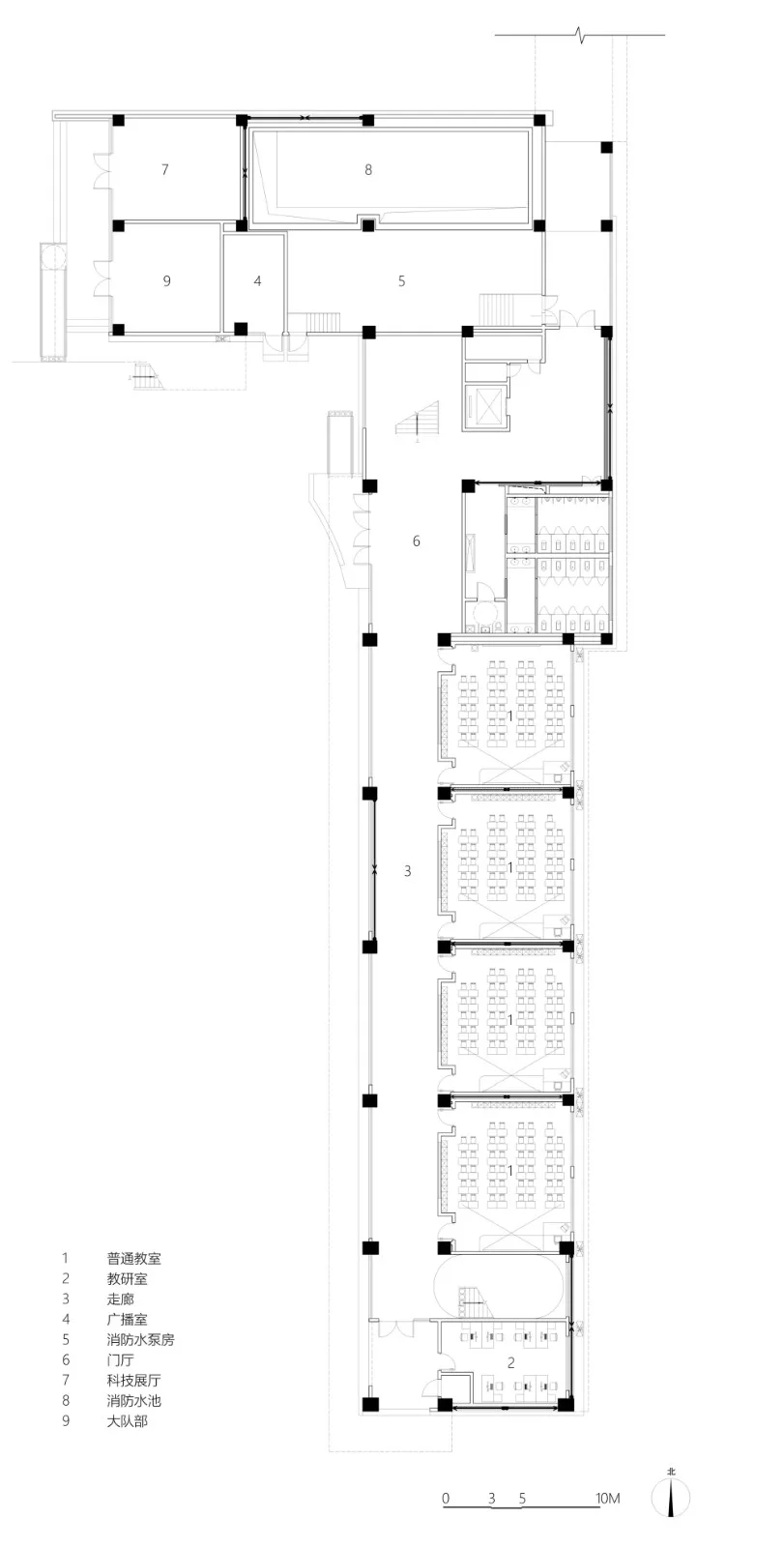 BIM Architecture | Xi'an Weiyang Road Primary School Comprehensive Building/Qu Peiqing Studio of China Northwest Architectural Design and Research Institute
